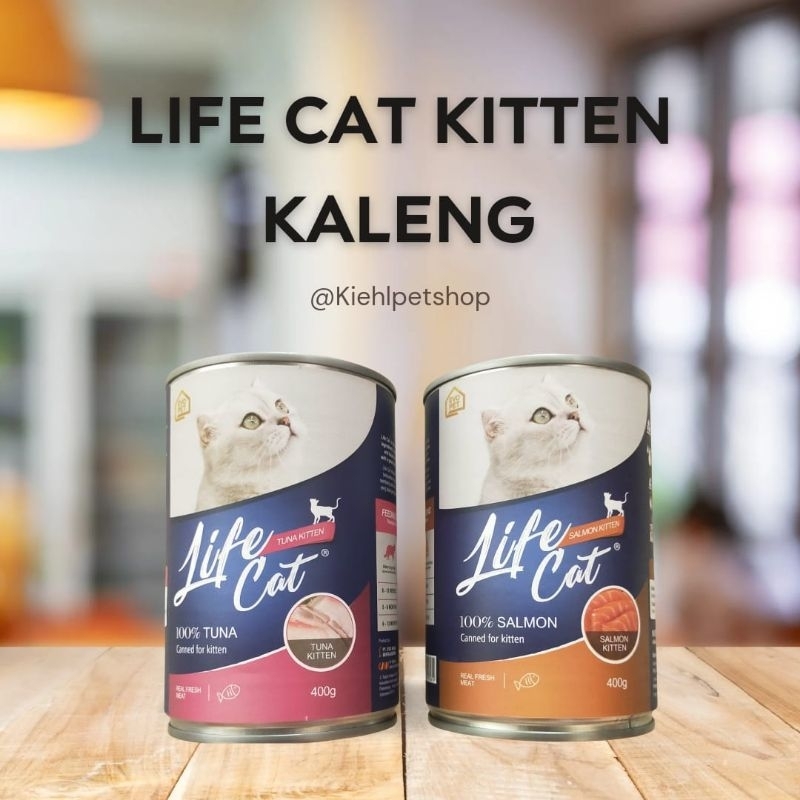 LIFE CAT KITTEN KALENG 400GR | LIFE CAT TUNA KITTEN KALENG 400GR | LIFE CAT SALMON KITTEN KALENG 400