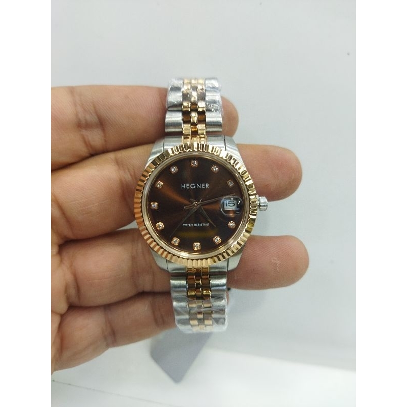 Hegner 1703L-1SRGDBR#Hegner 1703L#Jam tangan wanita Hegner 1703L-1RGDBR#Ladies watch Hegner 1703L-1S