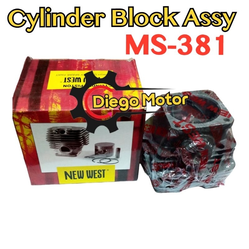 MS381 381 Cylinder blok set komplit mesin chainsaw senso mini  Stihl 2tak