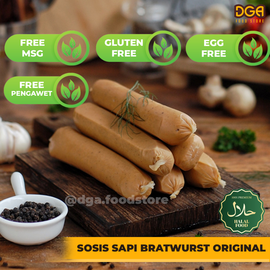 

Sosis Sapi Original Non MSG Non pengawet Gluten Free Homemade