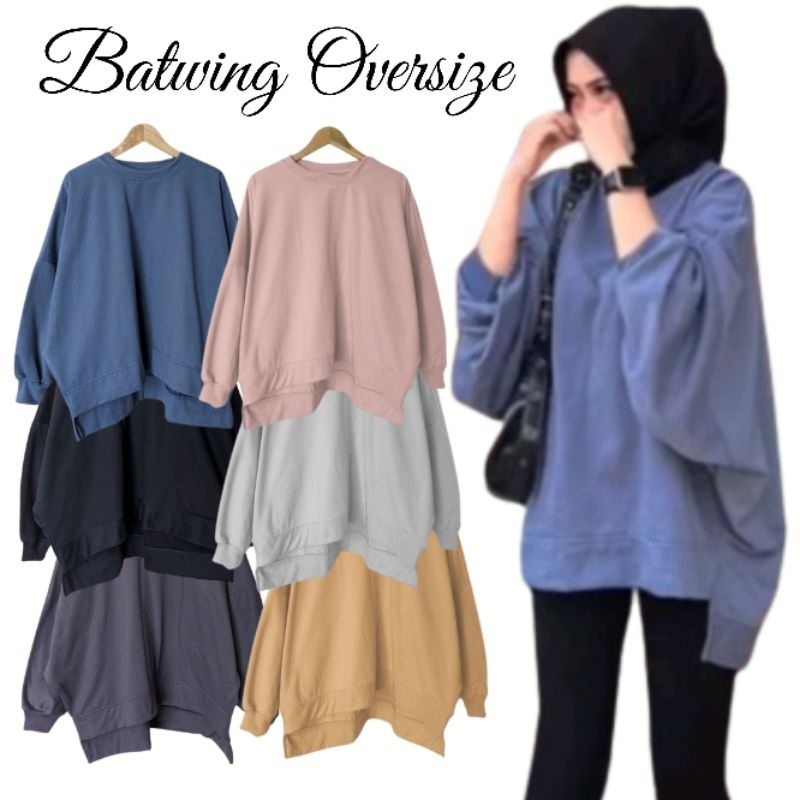 Sweater Oversize Batwing Sweatshirt Unisex Sweater Polos Oversize XXXL