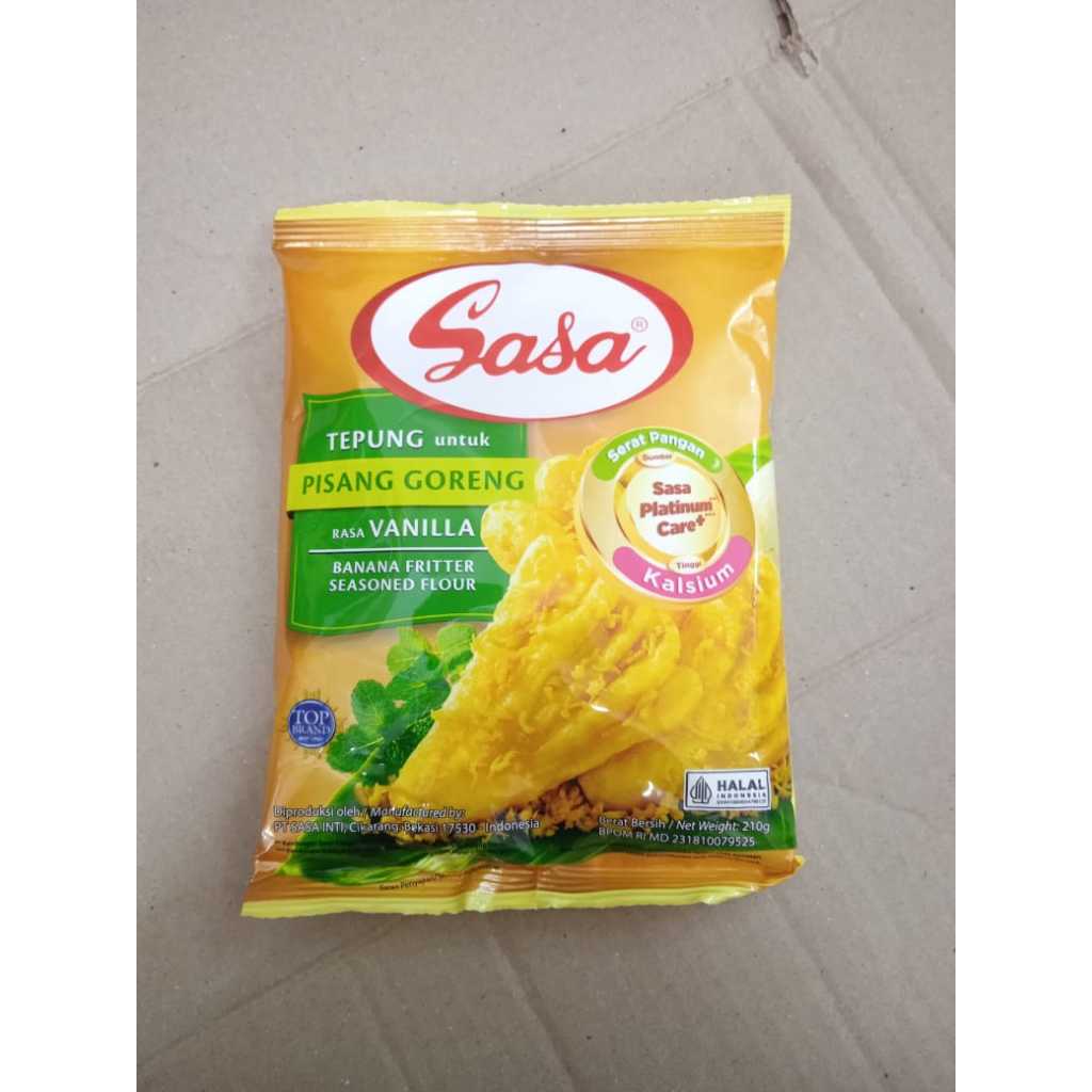

Sasa Tepung Bumbu Serbaguna Pisang Goreng Vanilla 210gram