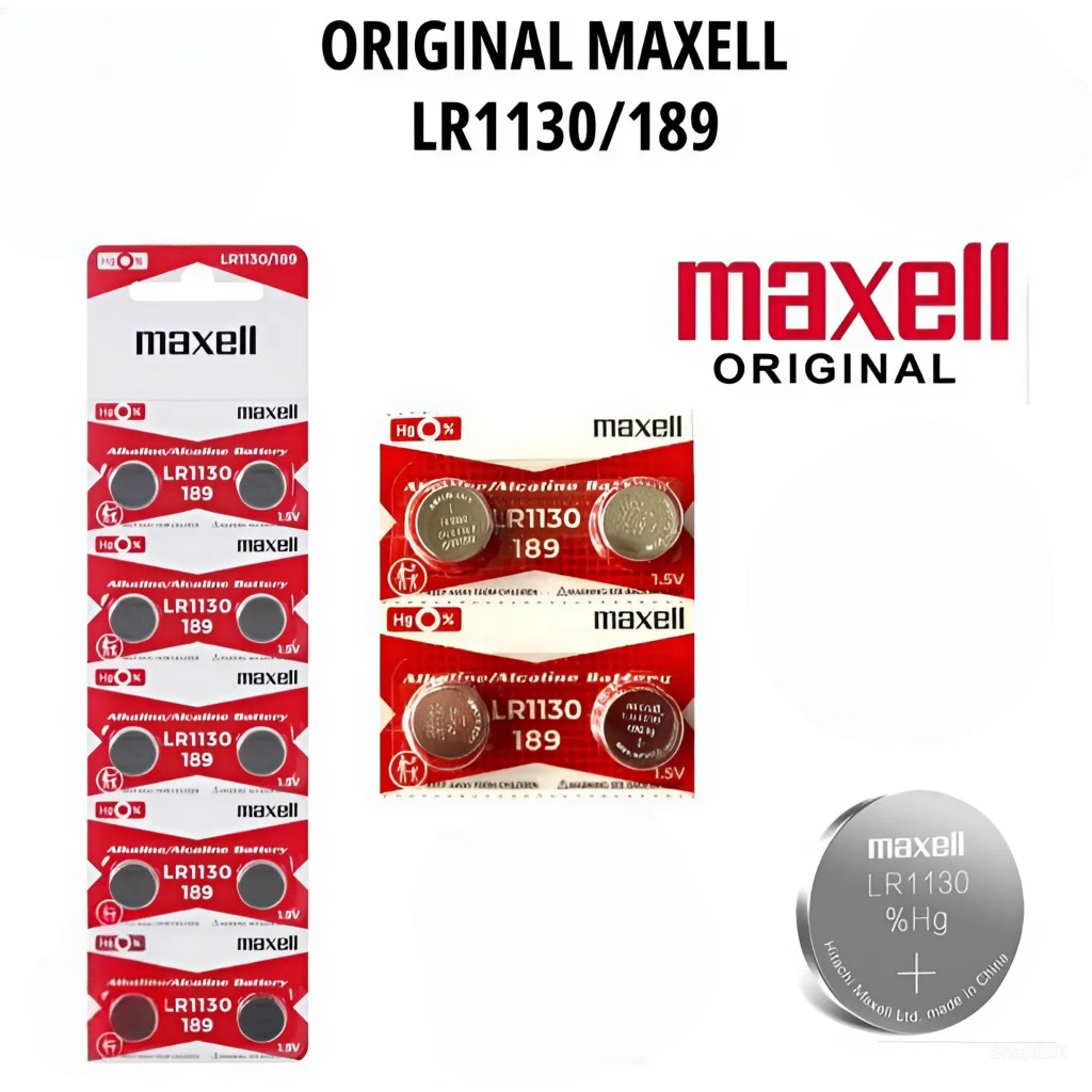 Baterai Maxell LR1130 / LR 1130 Battery Batre