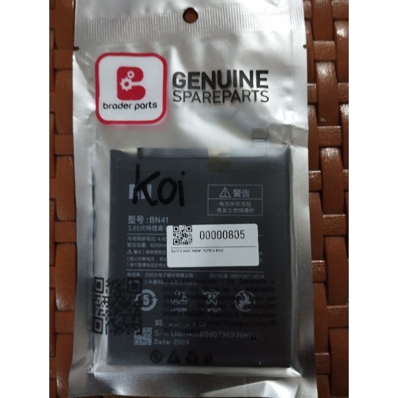 BATRAI REDMI NOTE 5/NOTE 5 PRO/BN-45
