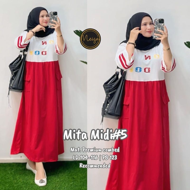 (( JR_KIDS )) MIDI DRESS AGUSTUSAN OUTFIT // ALMIMA INDONESIA MEUTIA MIDI ORI MEISA // DRESS MIDI CO
