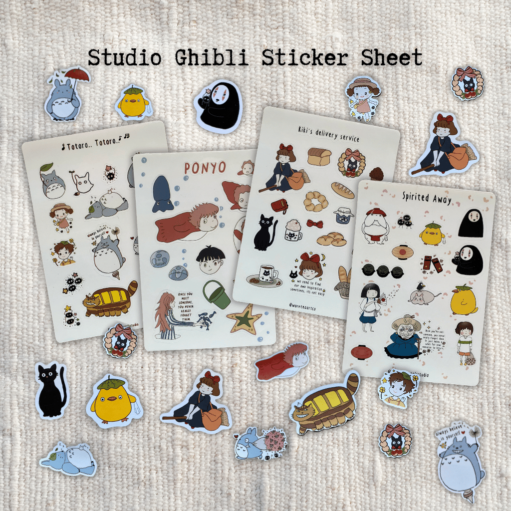 

Sticker Ghibli | Stiker Karakter Ghibli | Stiker Totoro | No Face | Sticker Journal | Sticker Deco