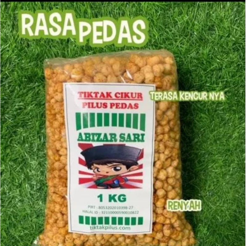 

Camilan Pilus Kencur Pedas Daun jeruk 1kg Tiktak Cikur makanan ringan snack keripik kerupuk