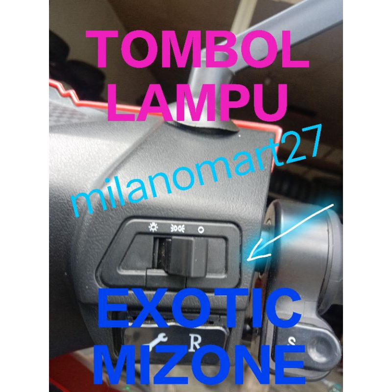 saklar lampu exotic mizone switch lampu  tombol lampu motor listrik molis exotic mizone