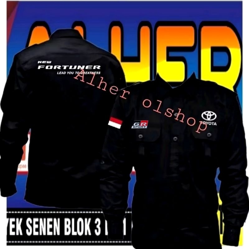 kemeja Fortuner baju Fortuner seragam Fortuner Pdh Fortuner kemeja Toyota Fortuner baju Toyota Fortu