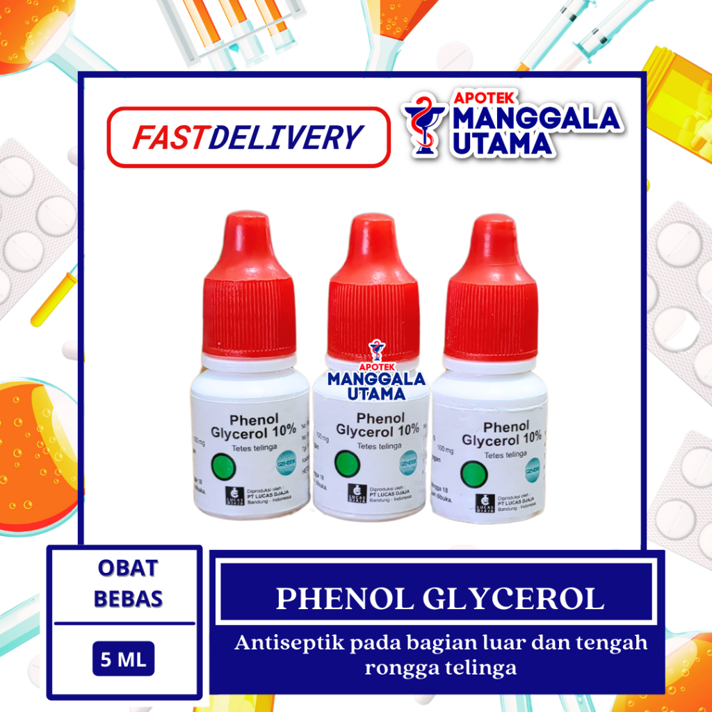 Phenol Glycerol TETES Telinga 5 ML