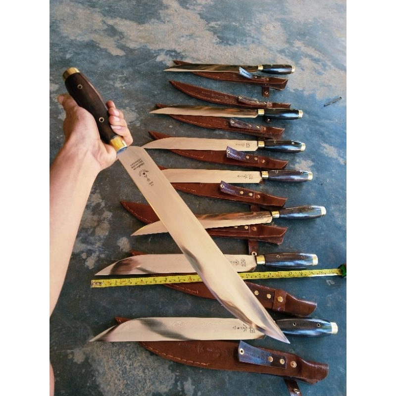 PISAU SEMBELIH KURBAN SUPER TAJAM PB50CM SPEK GAGAH CAP GARPU LOKAL