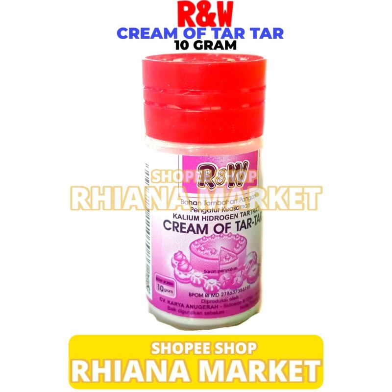 

Cream Of Tar Tar Untuk Bahan Kue R&W Rajawali 10GR