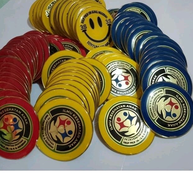 Pin resin kuningan magnet