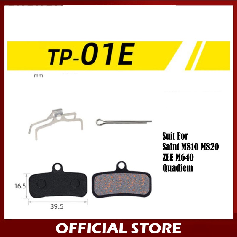 Toopre TP-01E Kampas Rem Brake Pad Saint M810 M820 ZEE M640 Quadiem