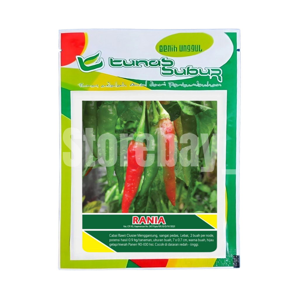 TUNAS SUBUR Benih Cabai Cabe Cluster Menggantung RANIA 10 Gr