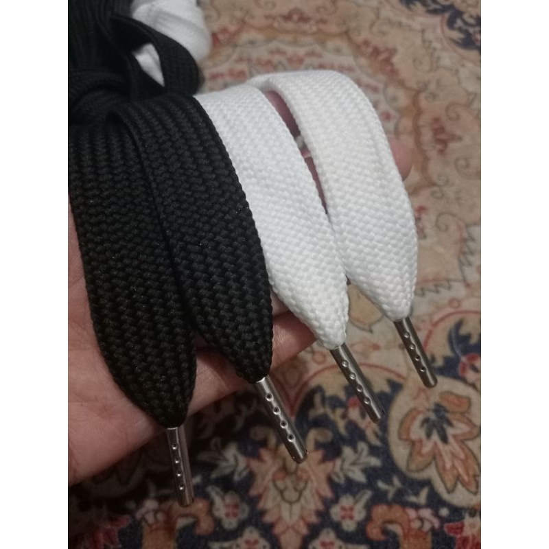 tali sepatu jumbo tali sepatu gemuk lebar 2 cm ujung besi