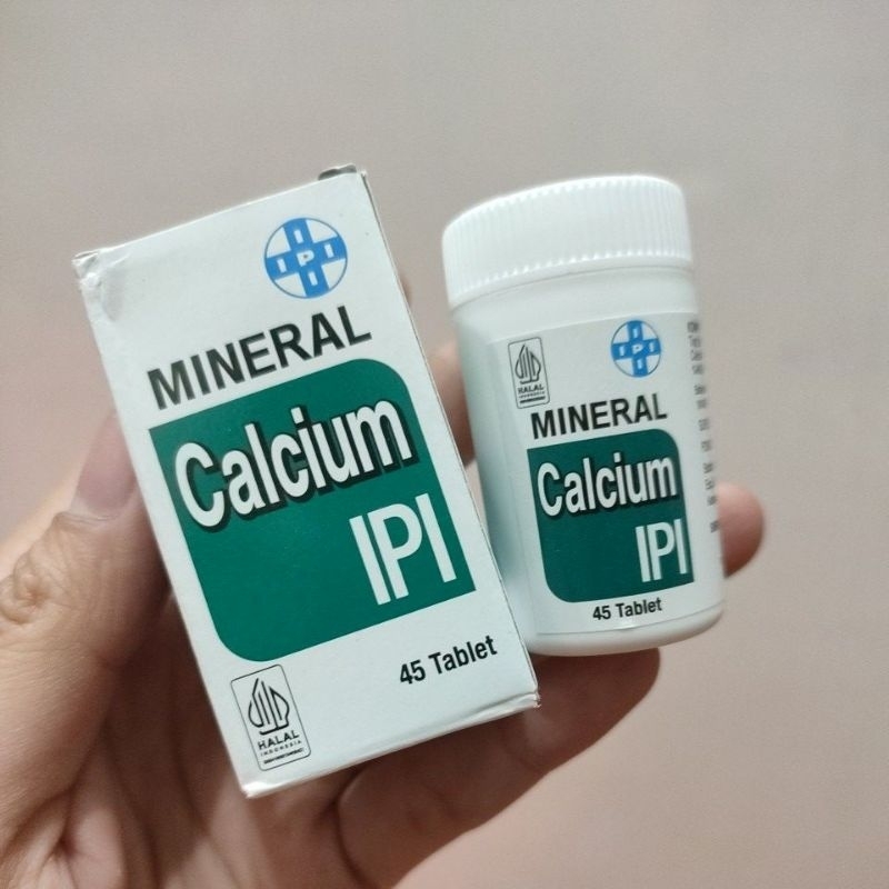 ipi Calcium Kalsium botol isi 45 tablet kalsium tulang Ibu Hamil kehamilan