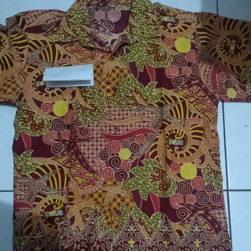 Baju seragam batik SD Petra Size 12