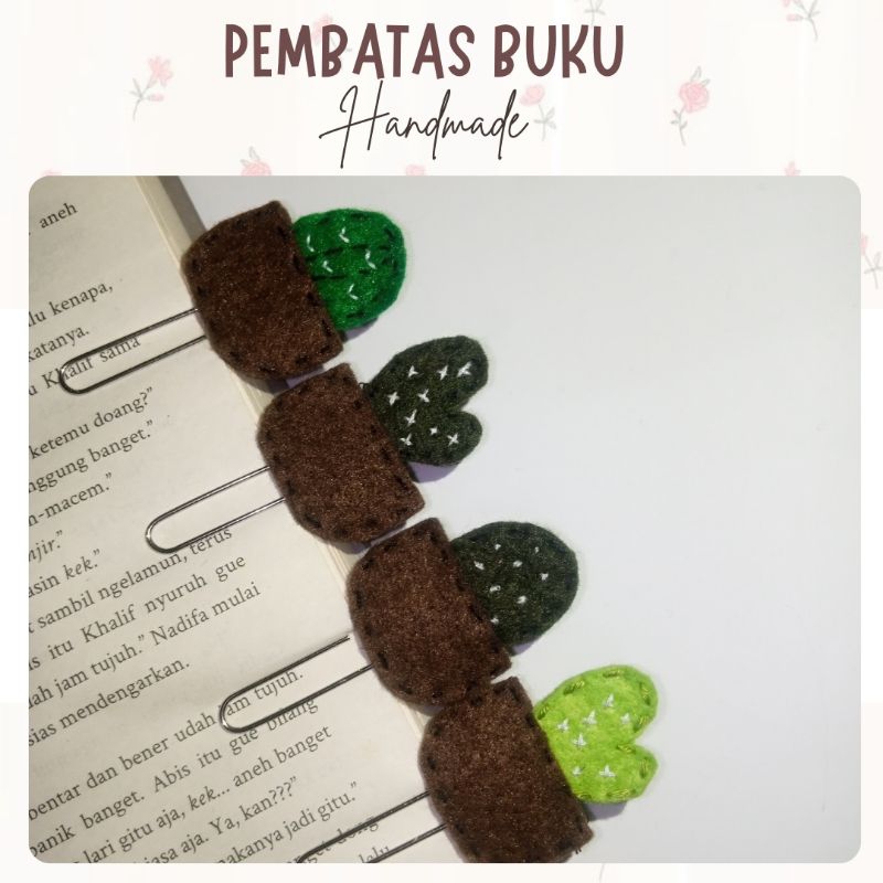 

Penjepit kertas paper klip lucu- handmade - edisi kaktus