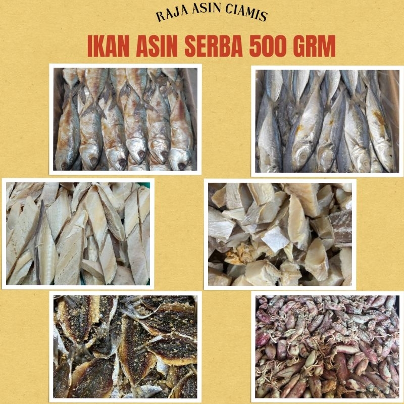 

IKAN ASIN SERBA 500GRM