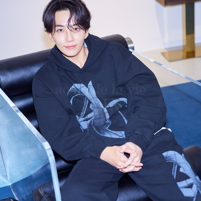 (PO KOREA) ADLV X JEONGHAN - HALFTONE SYMBOL PRINTING HOODIE - ORIGINAL KOREA