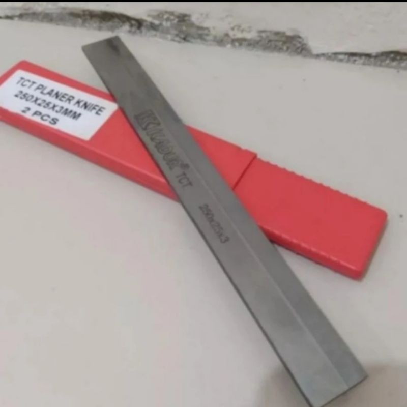 TCT Mata Pisau Planer serut duduk 250 x 25 x 3 mm Original Kadur mata pisau Planer 25cm