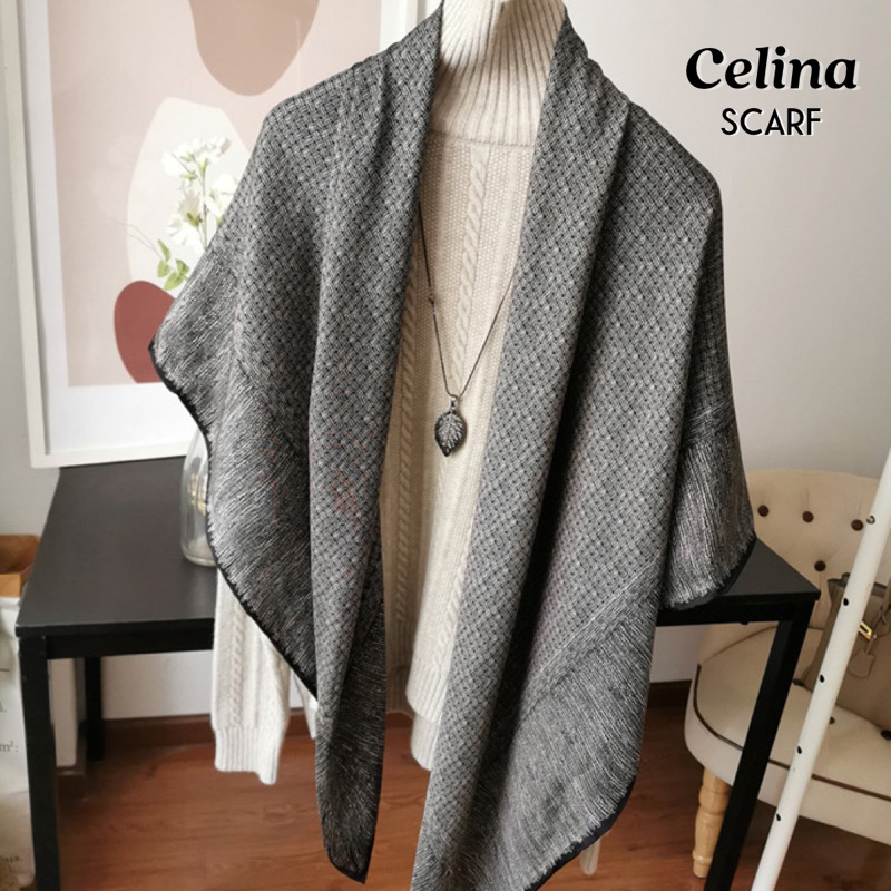 Hijab Segiempat Silk Premium Celina All Valerie Drew Charlet Iona Annmarie Carletta Mona Plum Evelyn