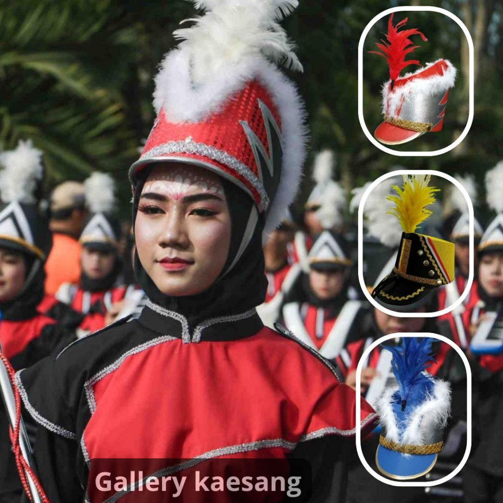 Topi Drumband Anak Dewasa SD,SMP,SMA (BISA CUSTOM MODEL BENTUK SESUAI PERMINTAAN) Pembayaran Bisa CO