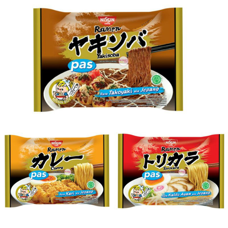 

Nissin ramen kari / takoyaki jepang 76 gram