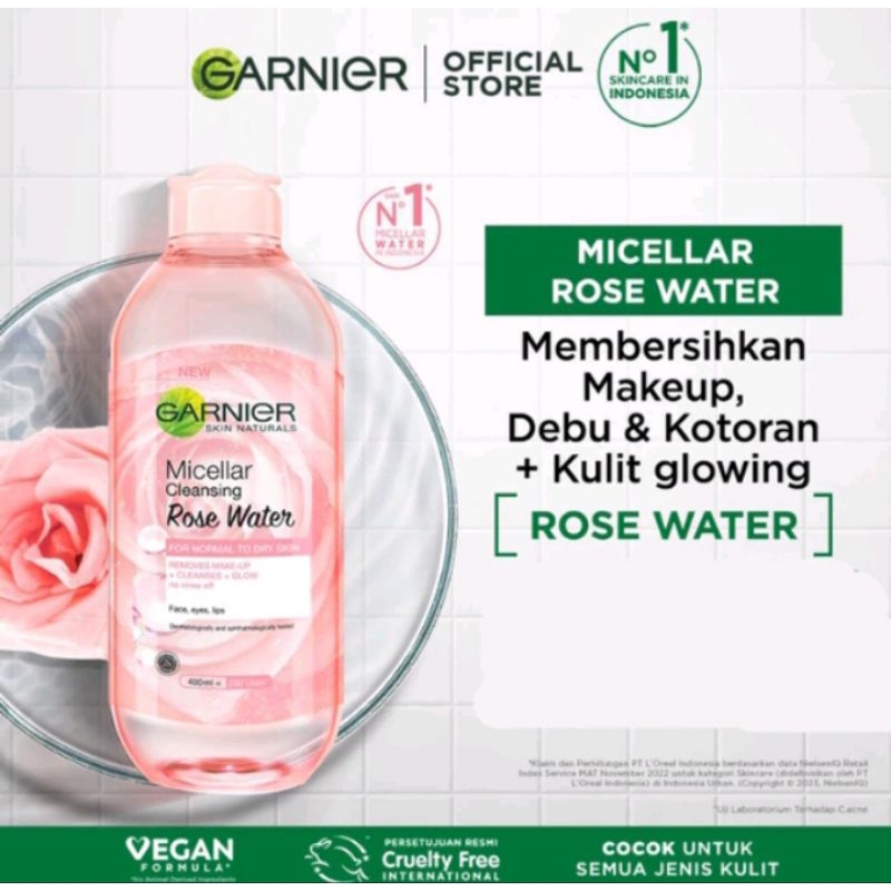 GARNIER MICELLAR ROSE WATER 125ML