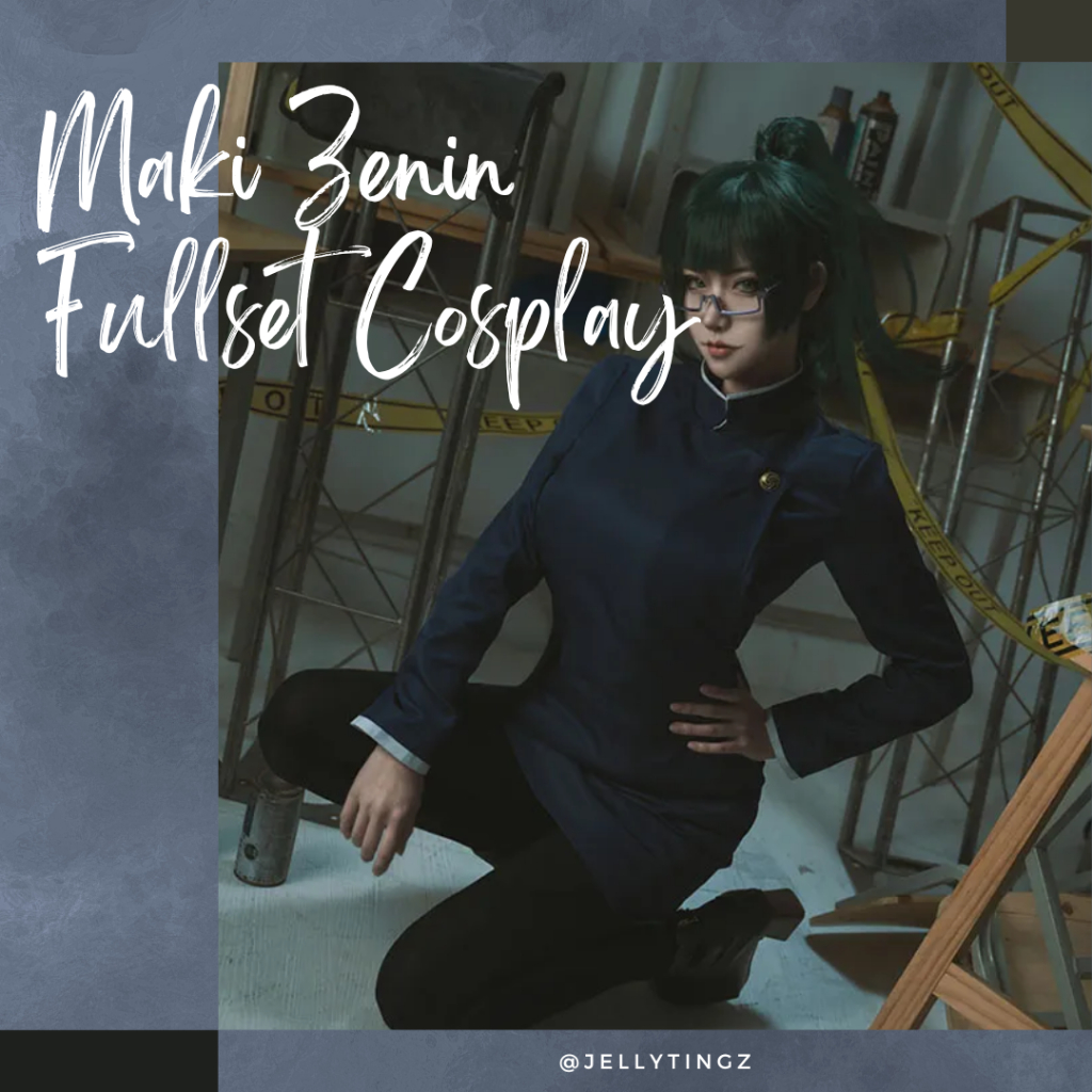 Fullset Maki Zenin Cosplay Costume and Wig