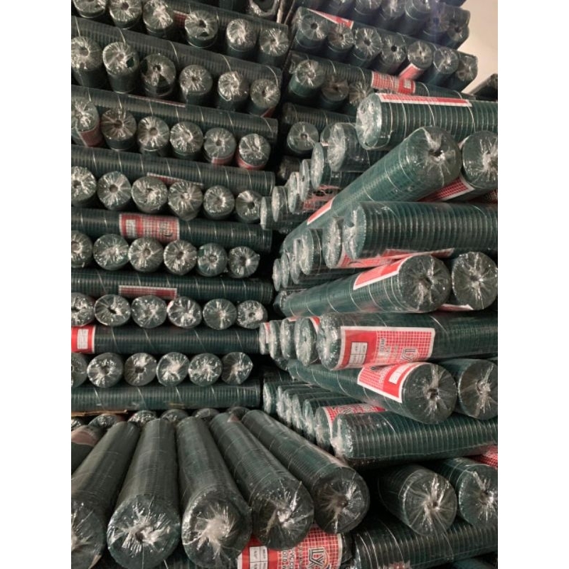 kawat loket pvc hijau 1/2 inc per 1 roll| kawat kandang ayam burung dan kawat pagar