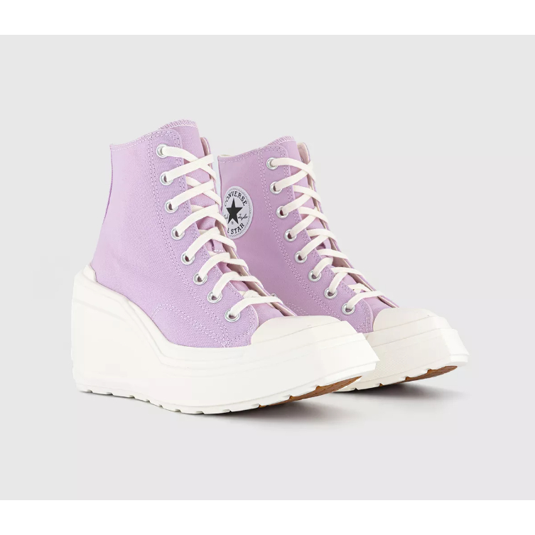 Converse Chuck 70 70s De Luxe Deluxe Wedge Heel Platform Comfort Hi Stardust Lilac