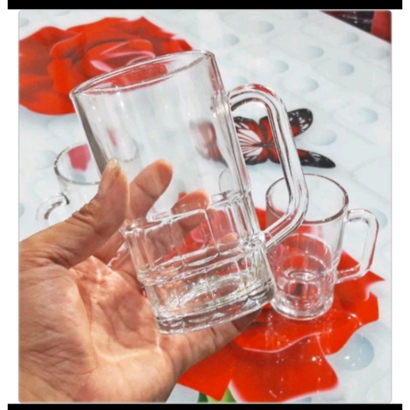 Gelas Gagang Tinggi Gelas Bir B20N Gelas Kaca