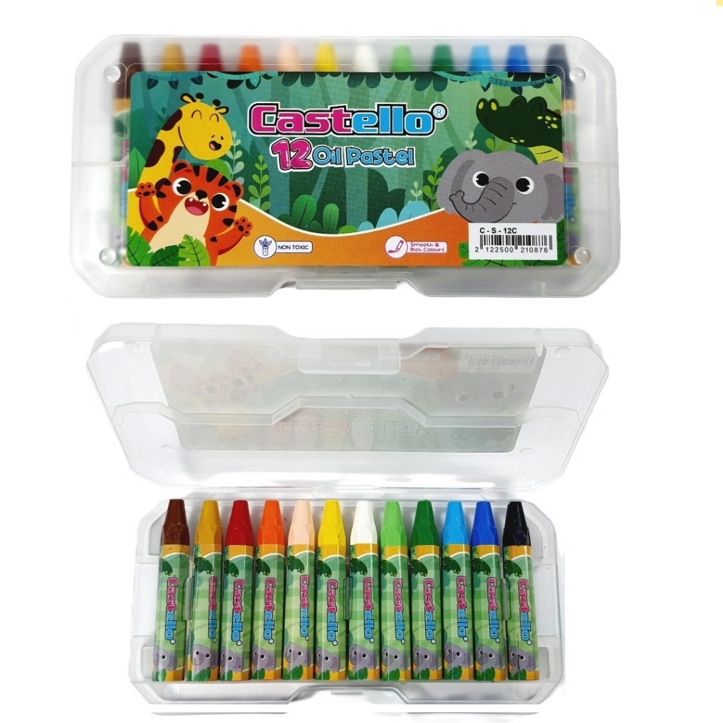 

Crayon / Krayon Standard Castello Oil Pastel 12 Color Krayon 12 Warna Castello Standard