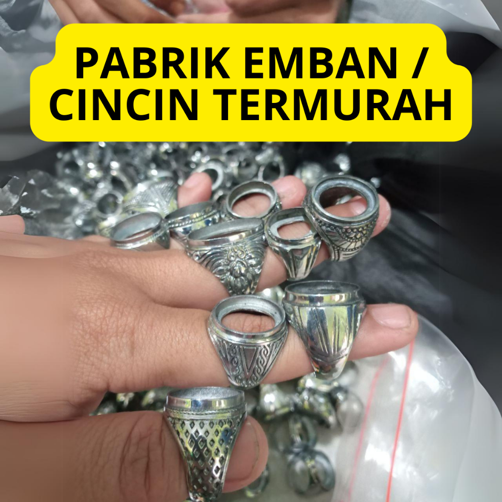 EMBAN | EMBAN AKIK | CINCIN PRIA MURAH LANGSUNG PABRIK 100 RIBUAN PER KODI (20 BIJI)