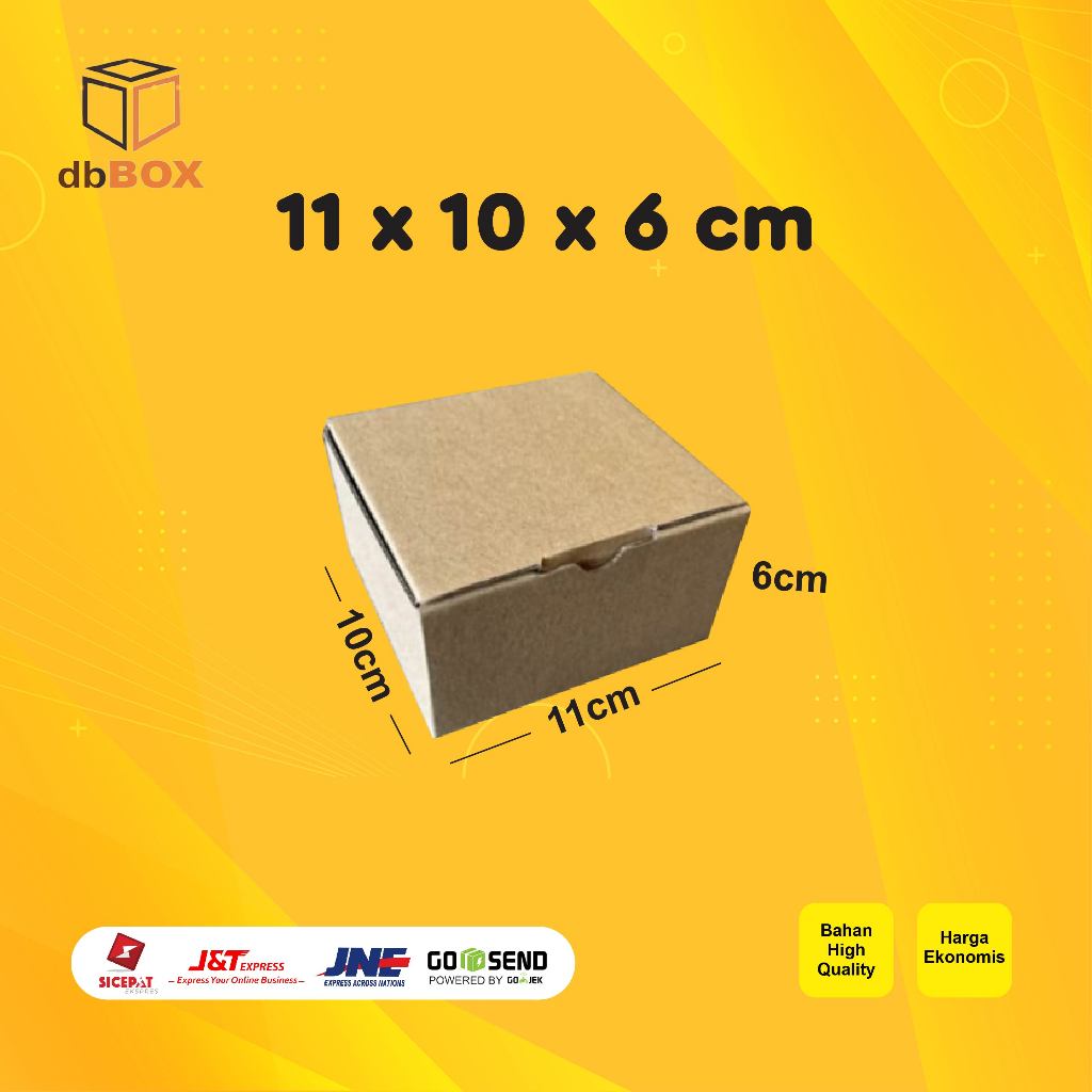 

Kardus 11x10x6 cm | Box Die Cut dan Easy Usage | Box Aksesories