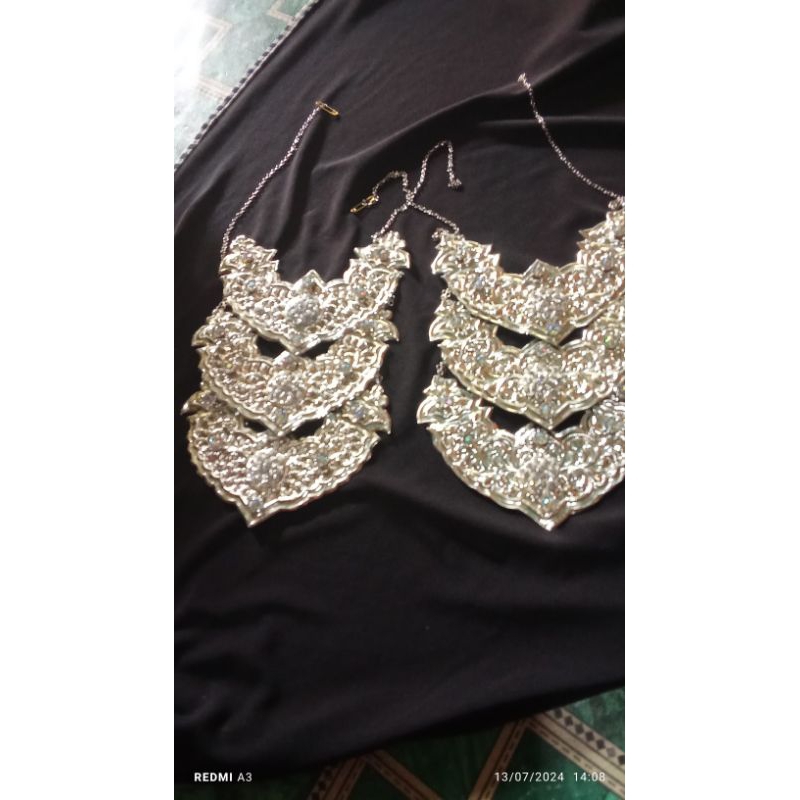 Kalung pengantin sepuh perak