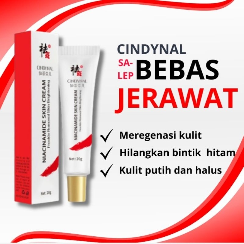 BPOM Krim Flek Hitam Cindynal Niacinamide Skin Cream Menghilangkan Flek Hitam Bekas Jerawat Membande