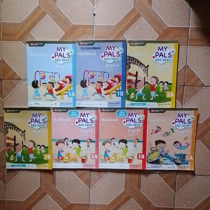 MY PALS WORKBOOK ENGLISH SD KLS 1 A,1B,2A,2B, 3A,3B,4A,4B,5A,5B, REVISION