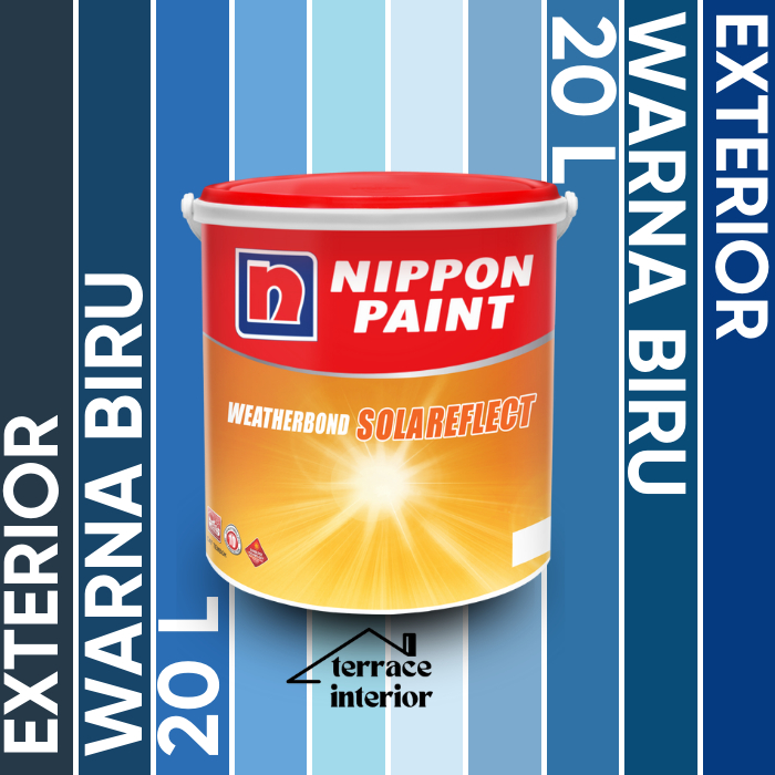Cat Tembok Exterior Solareflect Nippon Paint Warna Biru 20 L
