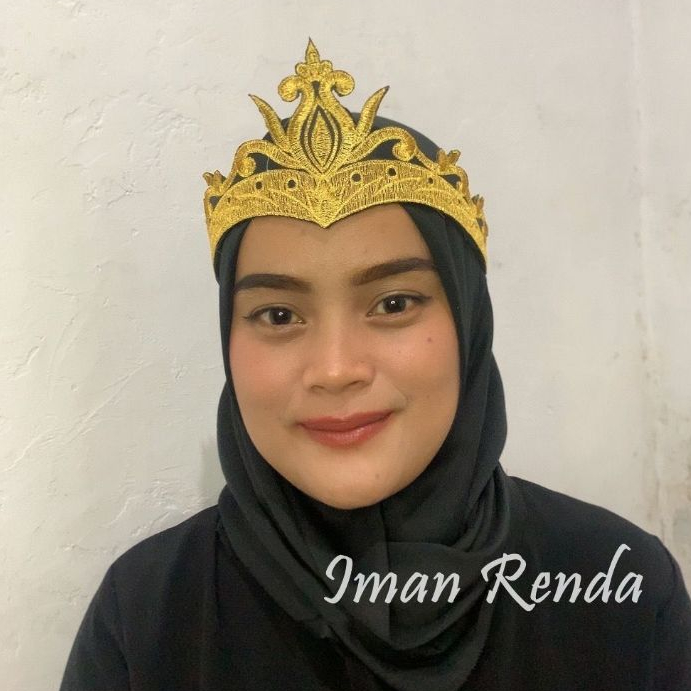 Siger Renda Bordir Plus Spon Aksesoris Tari Motif Dewi Sinta