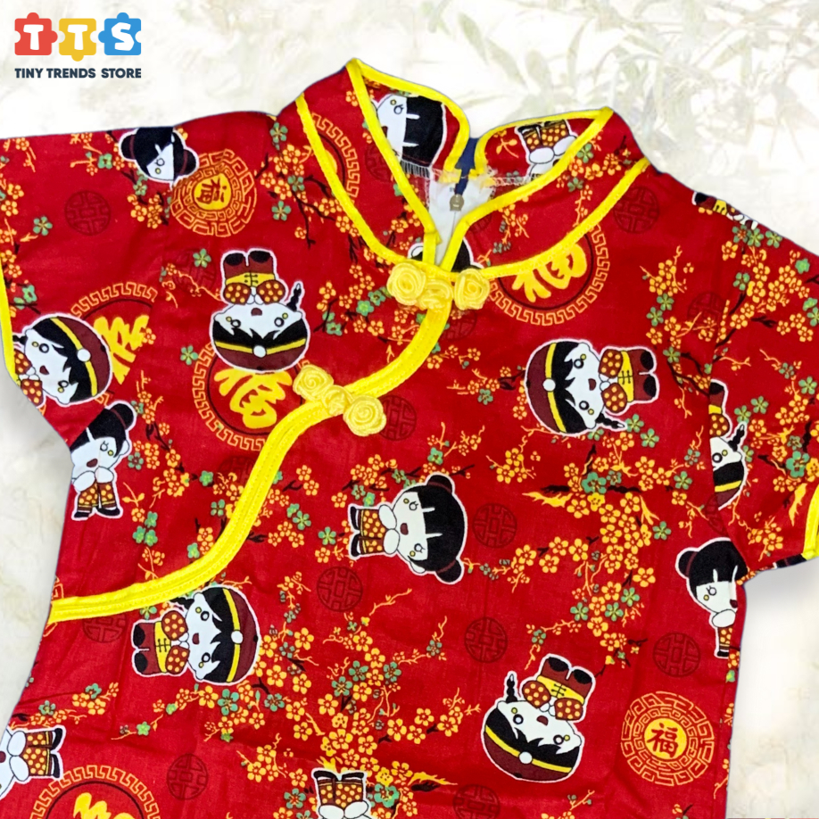 RB SETELAN BAJU CINA ANAK / DRESS ANAK WANITA CHEONGSAM IMLEK