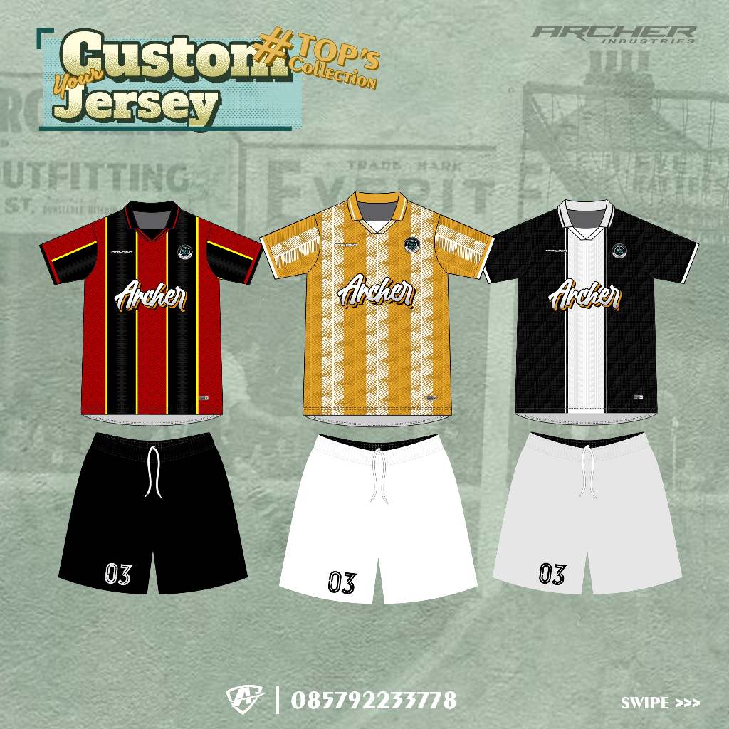 CUSTOM JERSEY RETRO CLASSIC SATUAN JERSEY FUTSAL & JERSEY SEPAK BOLA PRINTING SATUAN