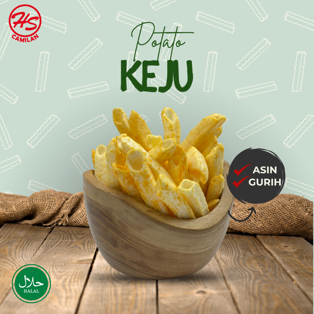 

Potato Keju/Kerupuk Kentang Keju/Camilan Murah/Camilan 200 gr