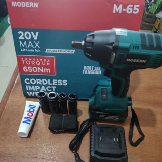 Bor Impact Cordless modern M-65/ impact cordless wrench modern/bor Impact baterai modern M-65 650Nm 