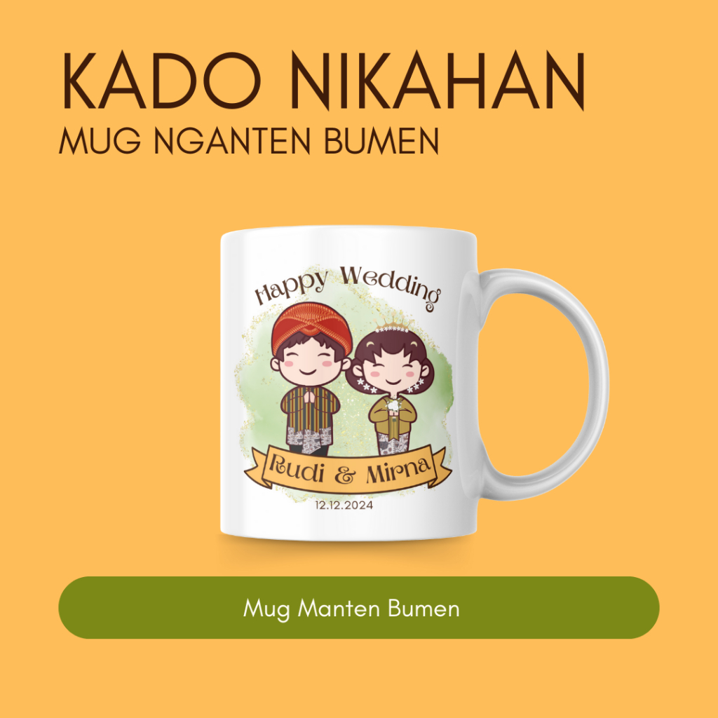 Mug Kado nikahan - Mug Souvenir Nikahan
