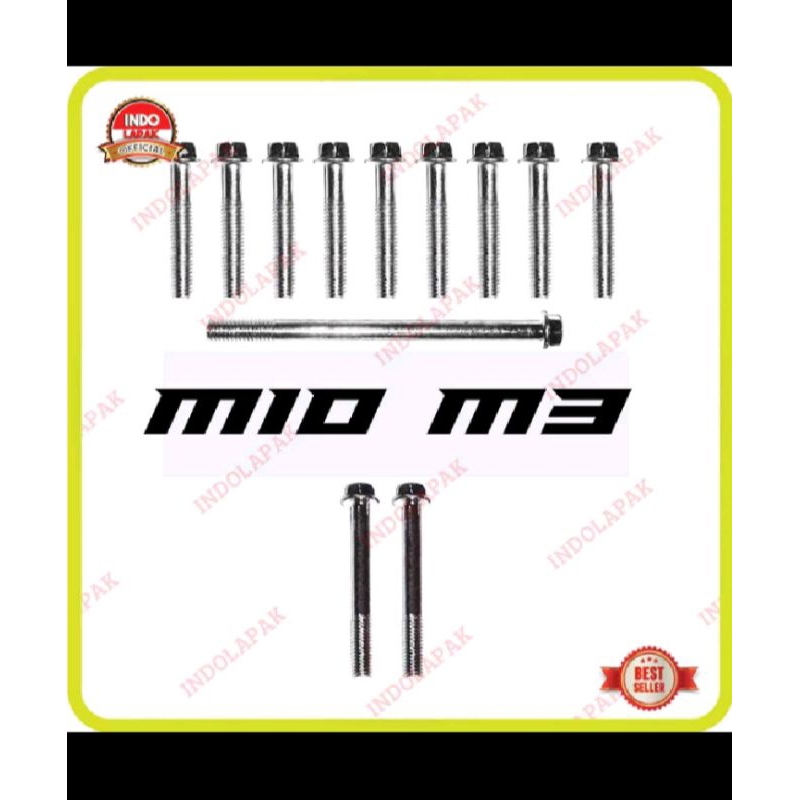 baut blok cvt Mio M3 lengkap