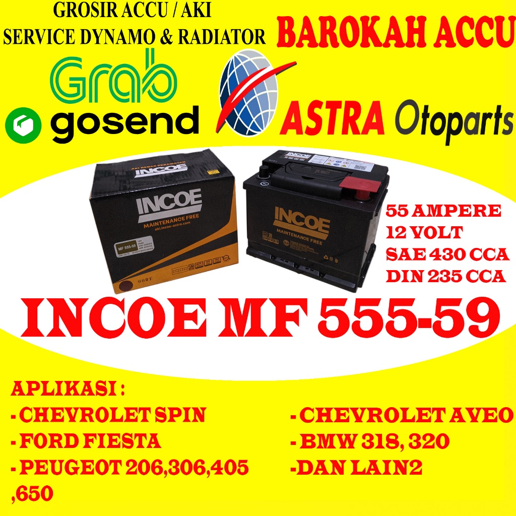 Incoe MF Astra 555-59 Aki Mobil