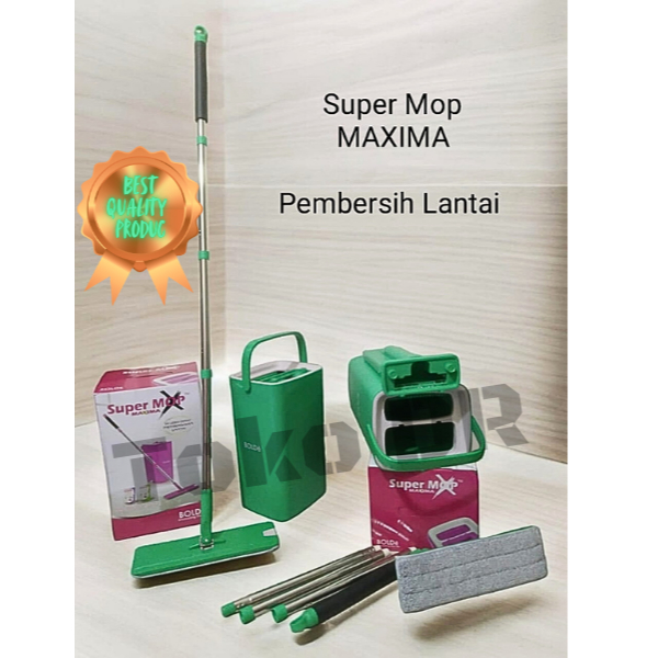 Super Mop / Pembersih Lantai  / Bolde / stainless